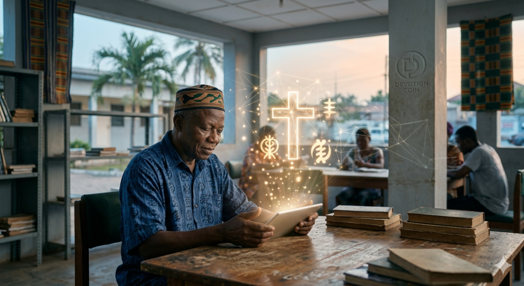 Person building a consistent prayer habit through daily devotion and digital faith connection