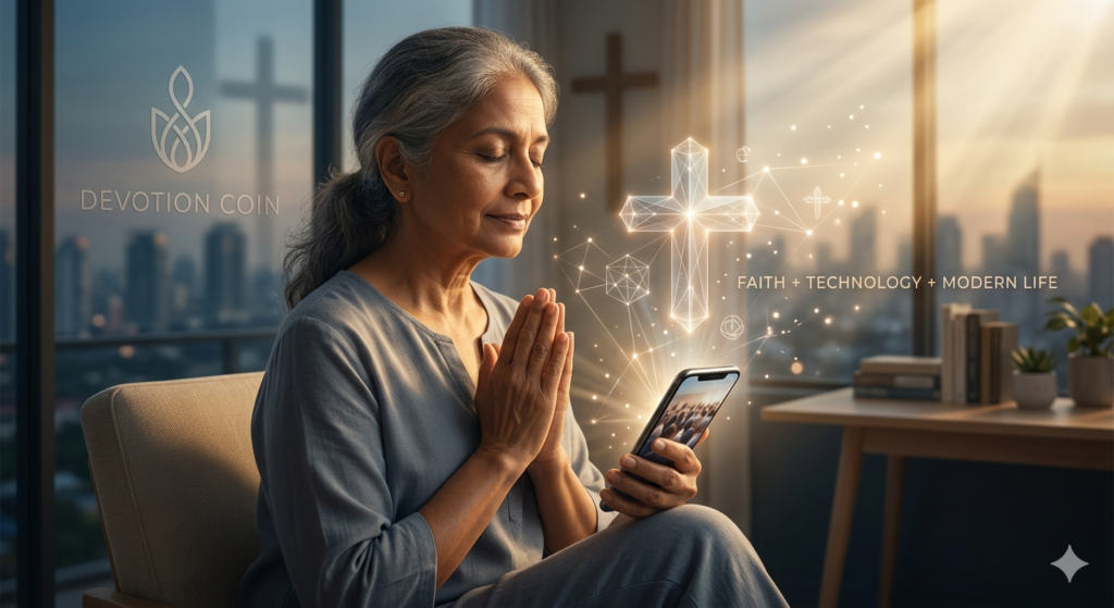 Person using faith apps for mental health and spiritual growth instead of social media distraction