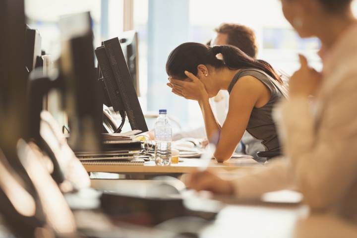 A stressed person